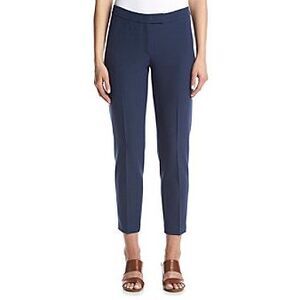 Anne Klein Womens Crepe Extended Tab Bowie Pant